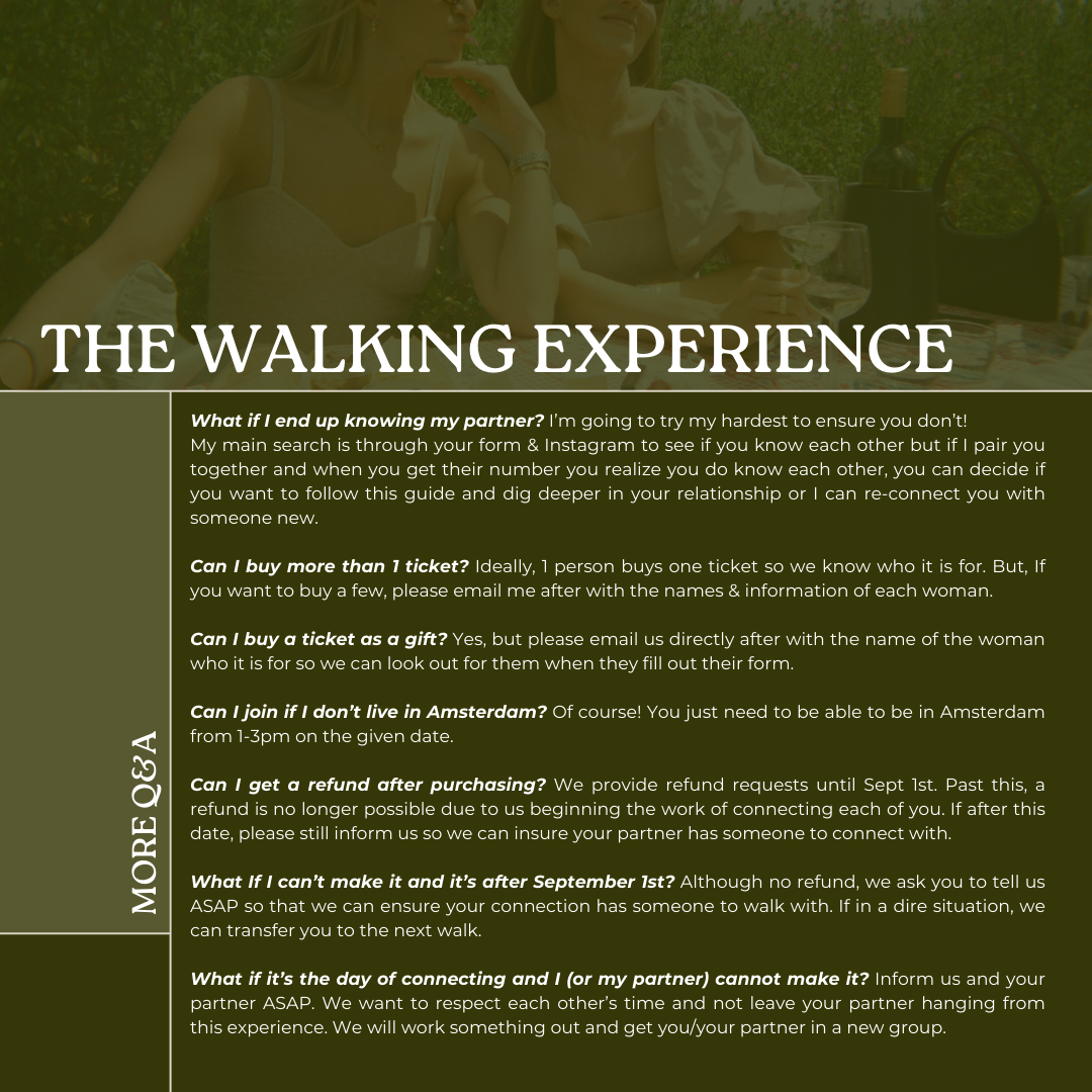 The Walking Experience (Fall 2024)